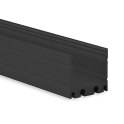 PN8 LED Profile 2000x19,2x18,1mm Black RAL9005